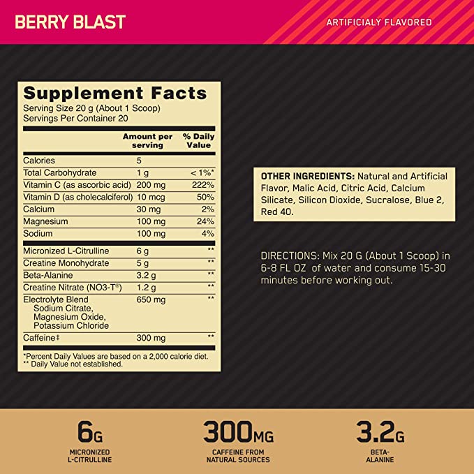 Gold Standard Pre Workout Advanced - 0,420 kg