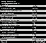 Χρυσή δοκιμή Pak | Με DAA, Fenugreek & Tribulus - 30 πακέτα