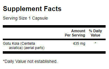 Gotu Kola 435 mg - 60 κάψουλες