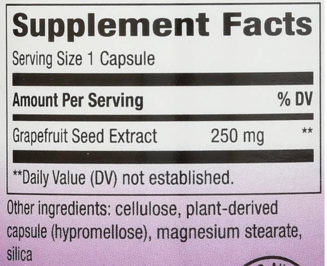 Grapefruit Seed 250 mg - 60 κάψουλες