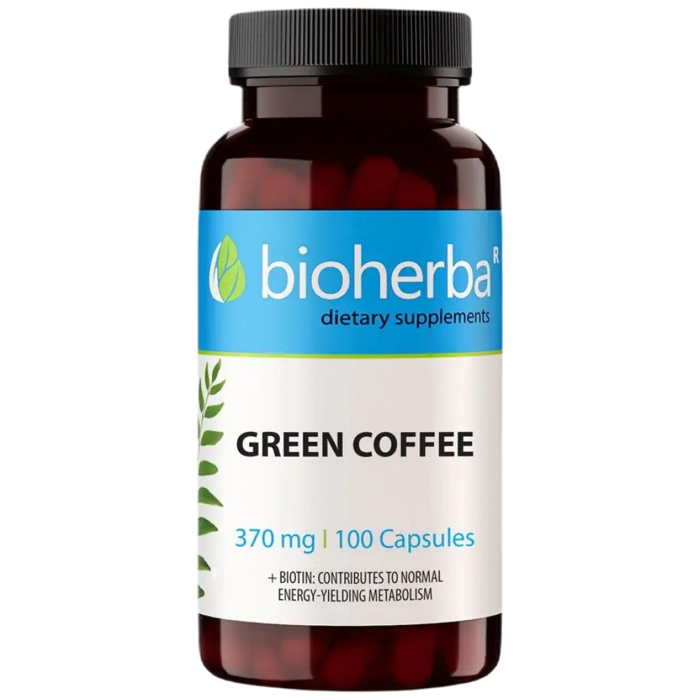 Πράσινος καφές 370 mg - 100 κάψουλες