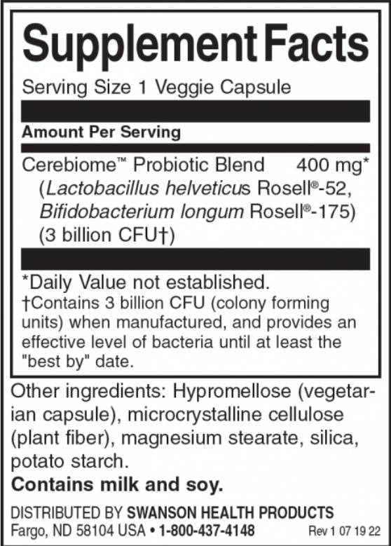 Happy Microbiome Stress Support Probiotic - 60 κάψουλες