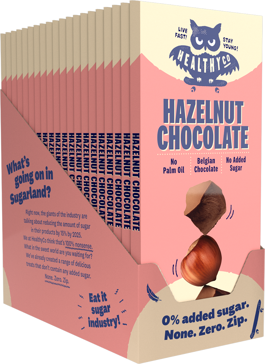 <tc>HealthyCo</tc> σοκολάτα με φουντούκια 100 γραμμάρια - χωρίς προσθήκη ζάχαρης και χωρίς φοινικέλαιο