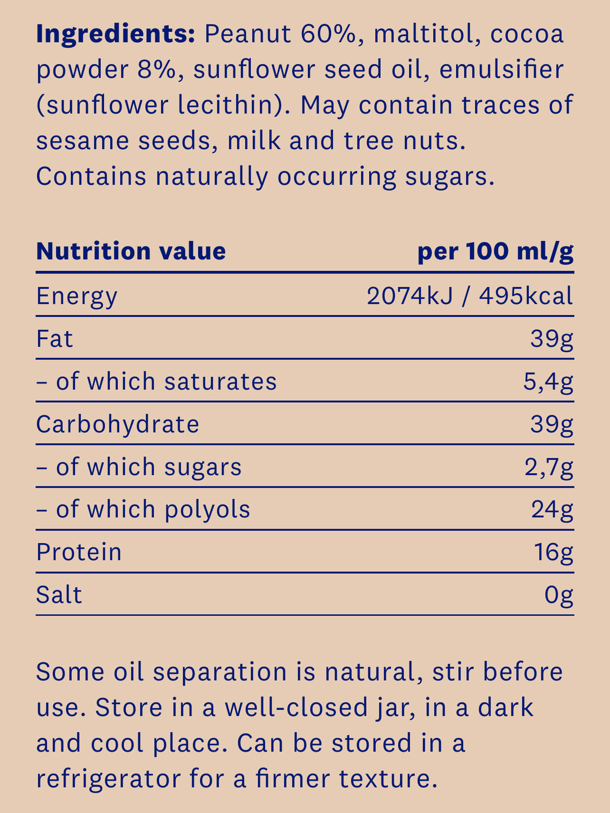 <tc>HealthyCo</tc> σοκολάτα με φυστικοβούτυρο 350 γρ.