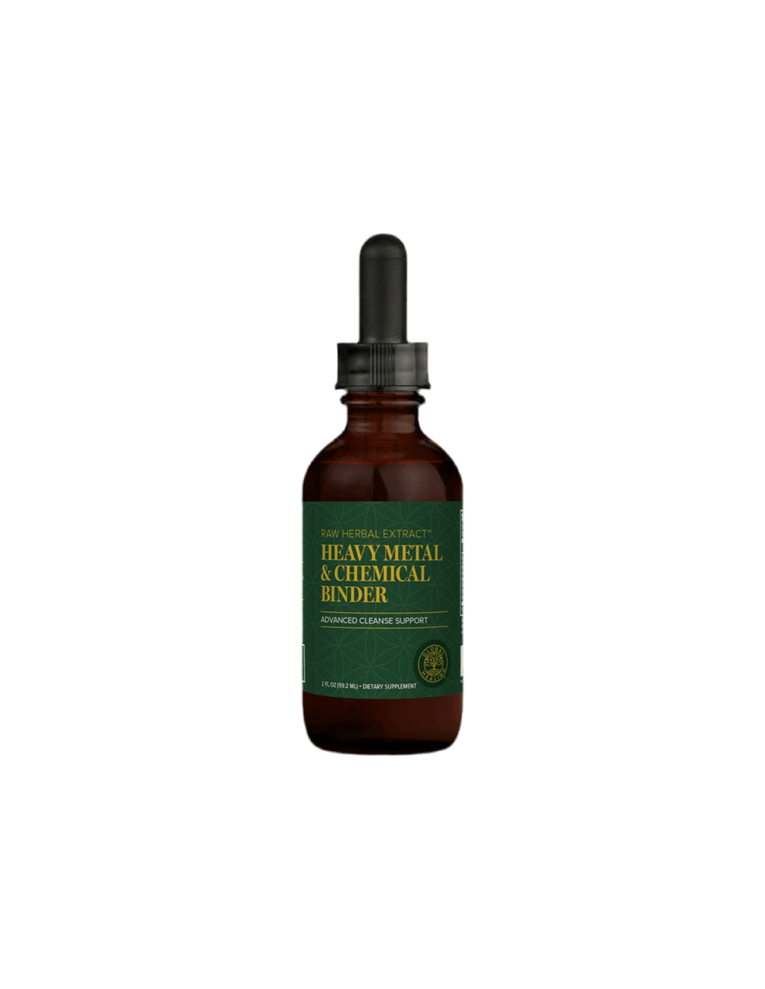Heavy Metal & Chemical Cleanse/Detoxification με βότανα, φαρμακευτικά μανιτάρια και ενεργό άνθρακα, 59,2 ml Global Healing
