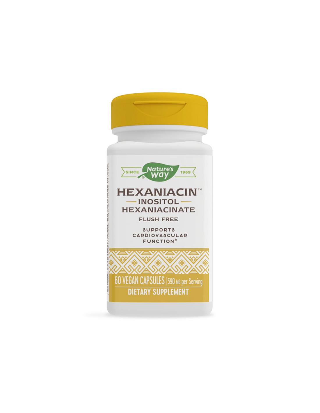 Hexaniacin ™ Inositol Hexaniacinate Flush Free - Hexaniacin (Εξανική ινοσιτόλη), 60 κάψουλες Φύση