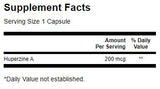 Huperzine A 200 mcg - 30 κάψουλες