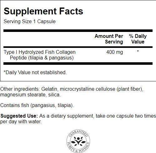 Hydrolyzed Fish Collagen Type 1 60 κάψουλες