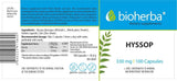 Hyssop Herb 330 mg - 100 κάψουλες
