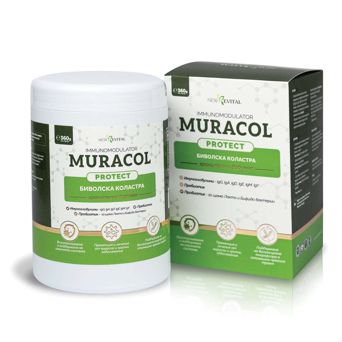 100% Λιποσωμικό Πρωτόγαλα Βουβαλιού 360 g <tc>Muracol</tc> Προστασία | ΧΑΛΑΛ