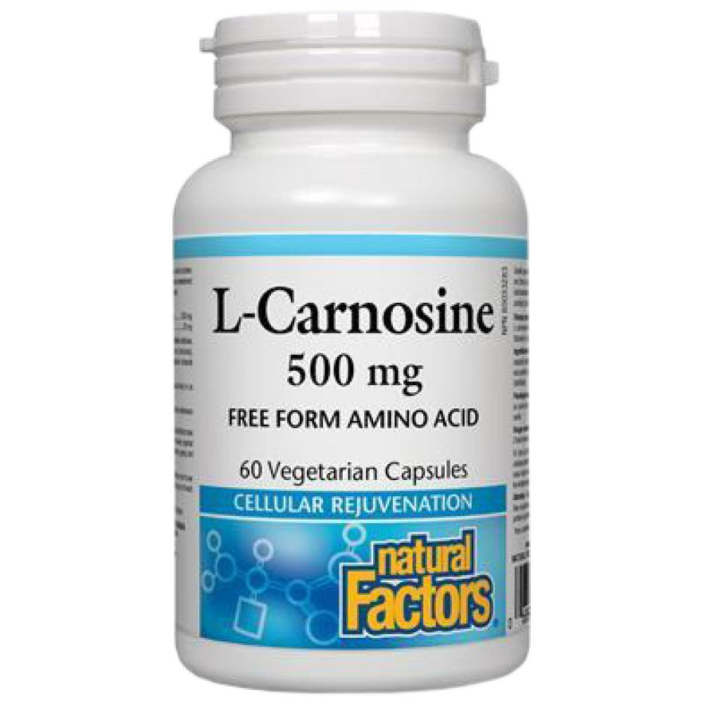 L-Καρνοσίνη/ L-Καρνοσίνη 500 mg x 60 κάψουλες <tc>Natural Factors</tc>