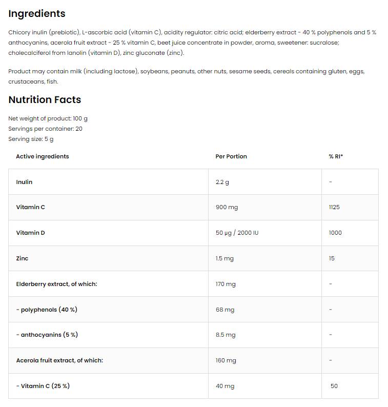 Immune Aid Powder 100 γρ