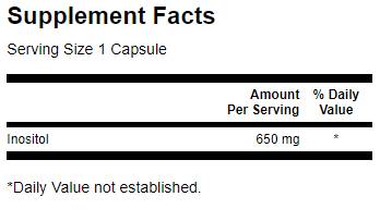 Ινοσιτόλη 650 mg - 100 κάψουλες