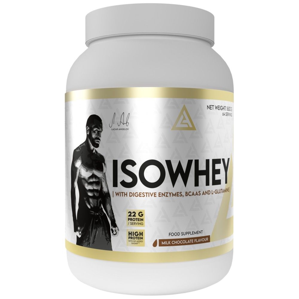 Isowhey | Πρωτεΐνη ορού γάλακτος με πεπτικά ένζυμα, BCAA & γλουταμίνη - 1600 γραμμάρια