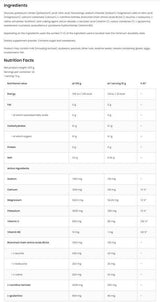 Ισοτονική σκόνη + BCAA, L-καρνιτίνη, L-Γλουταμίνη - 500 γραμμάρια