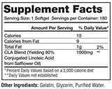 CLA 1000 mg 180 κάψουλες πηκτής