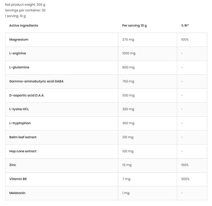 Keeza Sleep Aid Powder 300 γραμμάρια