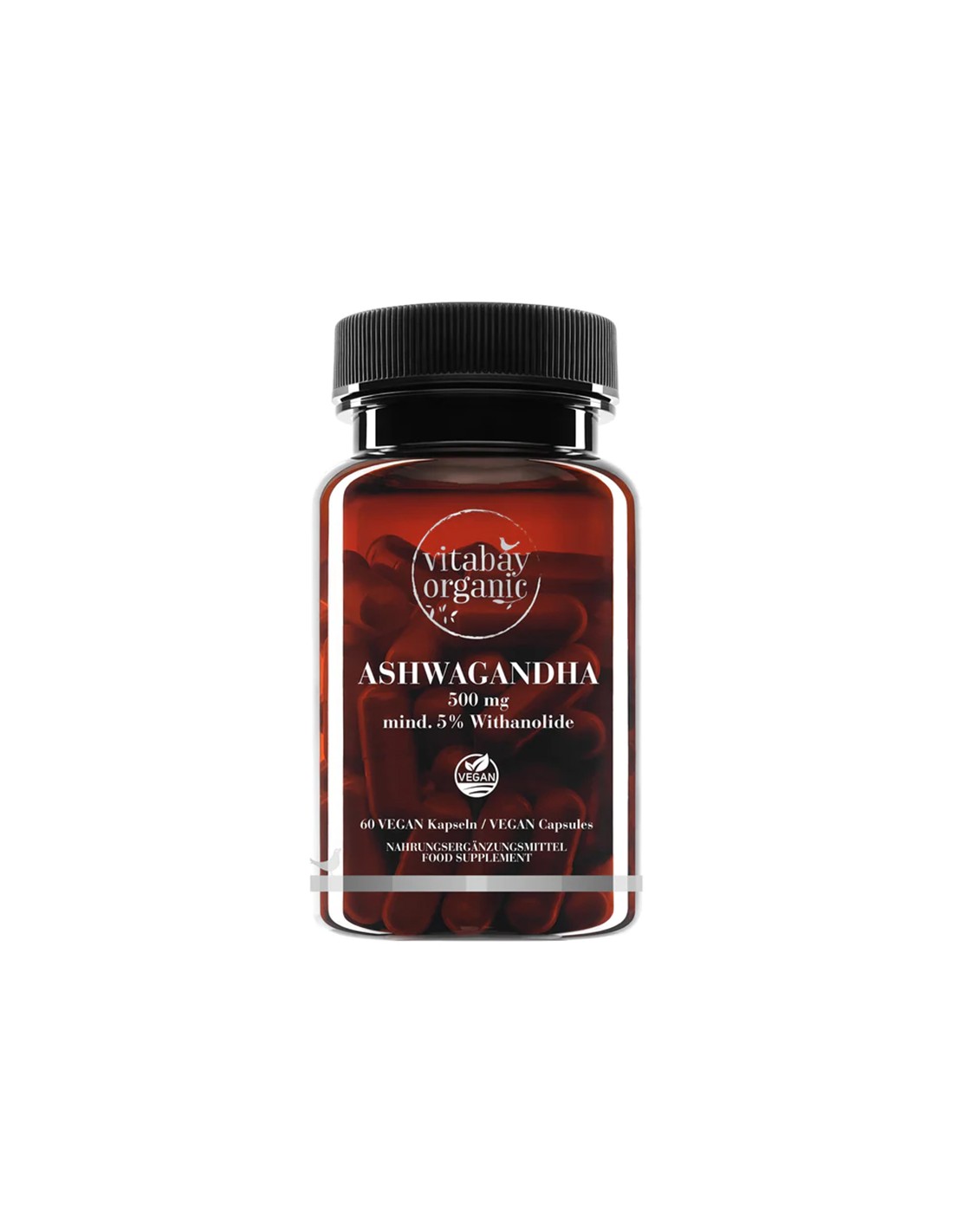 Άγχος και καλή διάθεση - Ashwagandha KSM -66 Organic, 500 mg x 60 κάψουλες