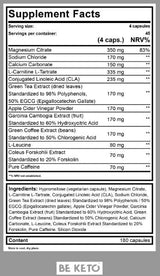 Keto Burn + Caffeine - 180 κάψουλες