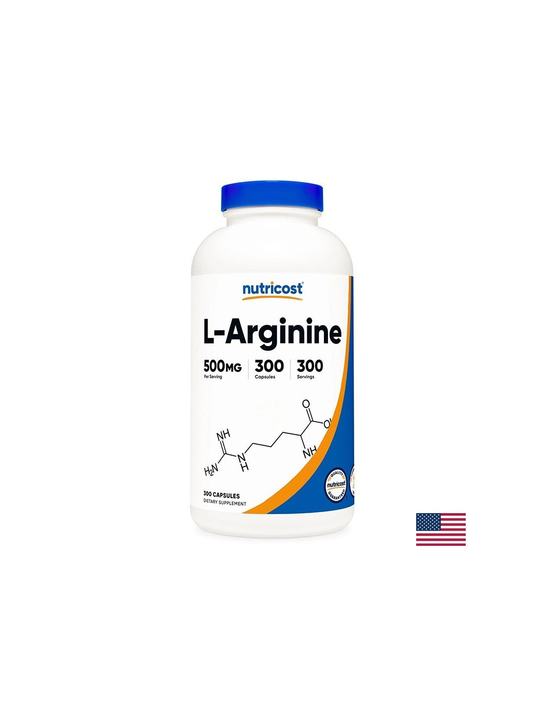 Ενέργεια και μυϊκή μάζα - L -αργινίνη, 500 mg x 300 κάψουλες