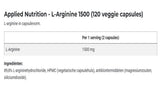 L-Αργινίνη 1500 - 120 κάψουλες