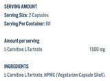 L -Carnitine 1500 - 120 κάψουλες