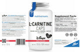 Καπάκια L-καρνιτίνης 500 mg 120 κάψουλες