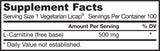L-Carnitine Liquid Cap 500 mg - 100 Gel κάψουλες