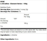 L-Citrulline | Σειρά στοιχείων - 150 γραμμάρια