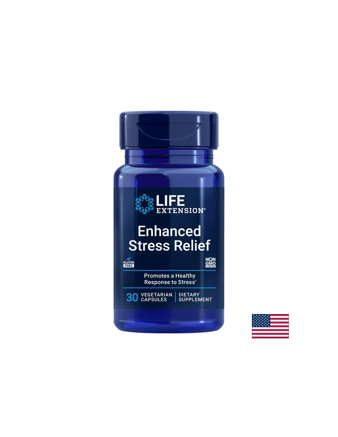 Στρες και καλή διάθεση - Lemon Balm + L-Theanine - Enchanced Stress Relief, 30 κάψουλες