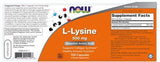 L-Lysine 500 mg - 100 κάψουλες