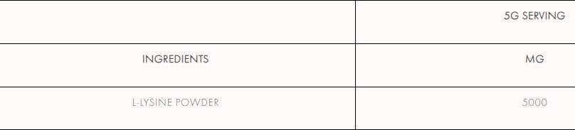 Σκόνη L-Lysine - 300 γραμμάρια