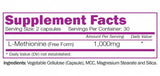 L-Methionine 1000 mg 60 κάψουλες