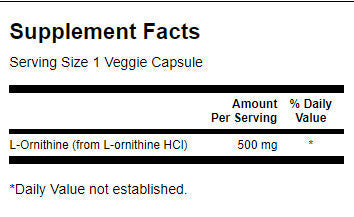 L -Ornithine 500 mg - 60 κάψουλες