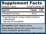 L-φαινυλαλανίνη 500mg/100 καπάκια