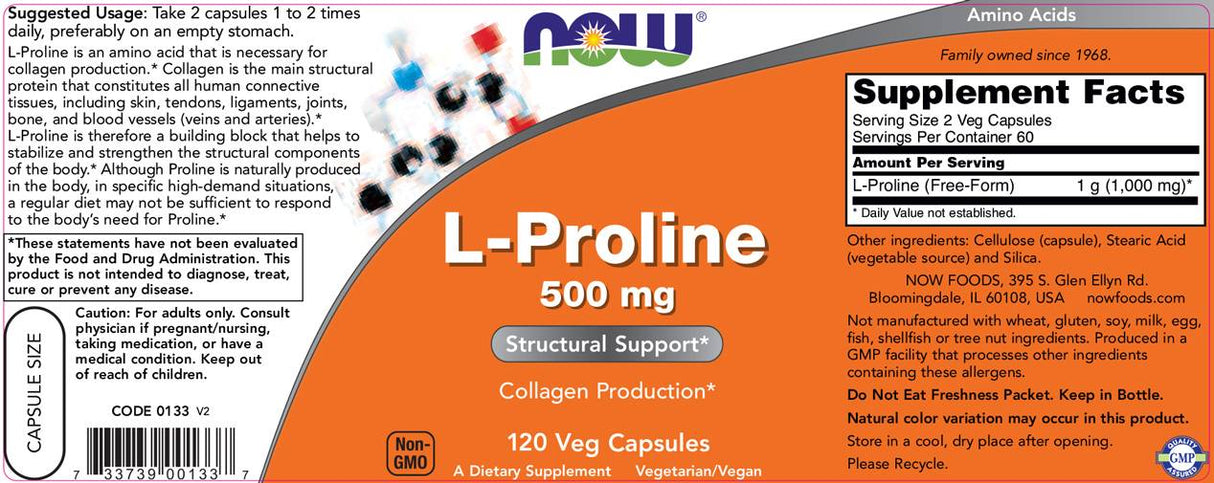 L -Proline - 120 κάψουλες