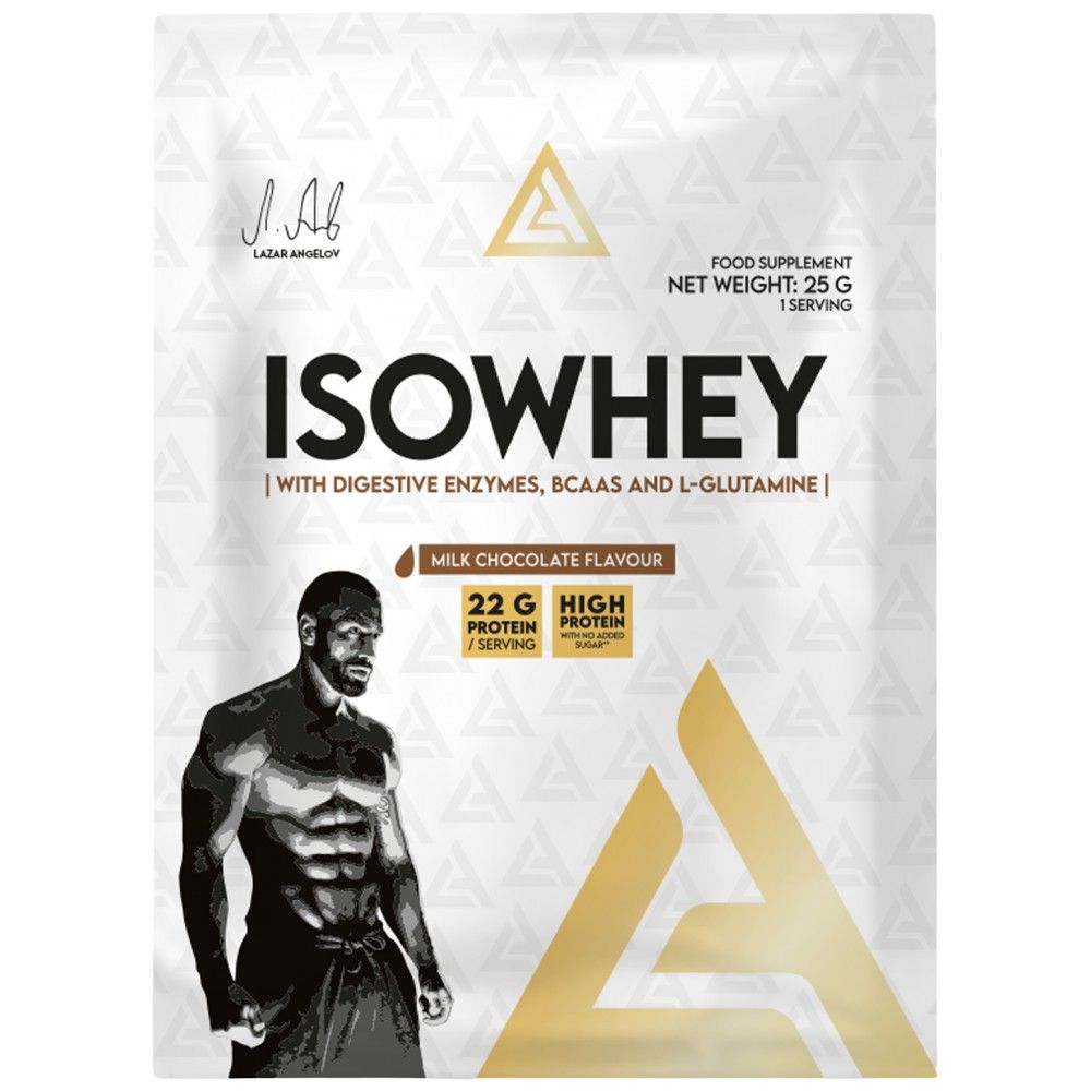 Isowhey | Πρωτεΐνη ορού γάλακτος με πεπτικά ένζυμα, BCAA & γλουταμίνη - 25 γραμμάρια
