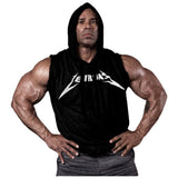 Φούτερ ανδρών χωρίς μανίκια/LM Hoodie αμάνικο μαύρο