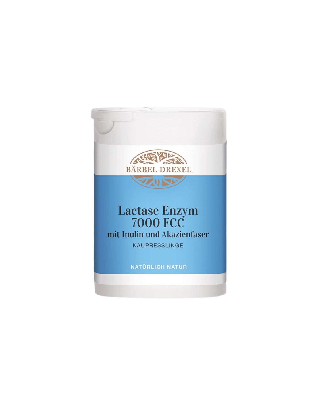 Lactase Enzym 7000 FCC mit Inulin und Akazienfaser/Lactase enzyme, 75 μασώμενα δισκία <tc>Bärbel Drexel</tc>