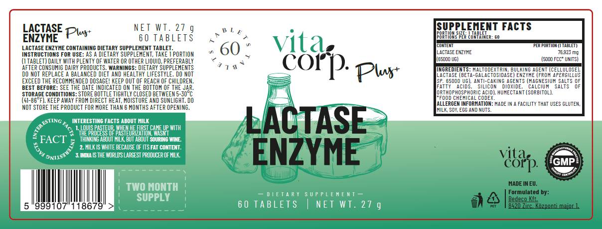 Lactase Enzyme - 60 Δισκία