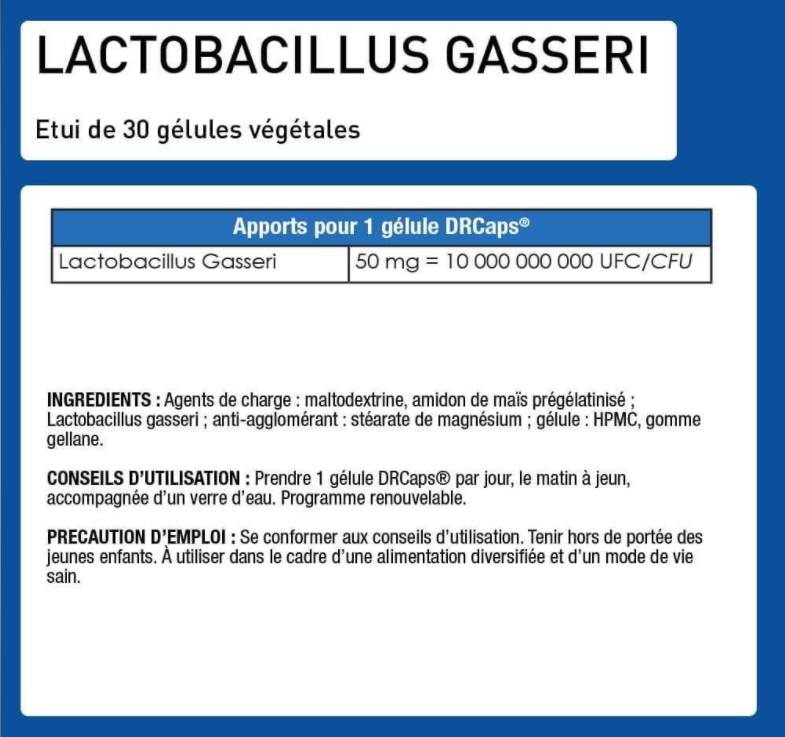 Lactobacillus gasseri - 30 κάψουλες