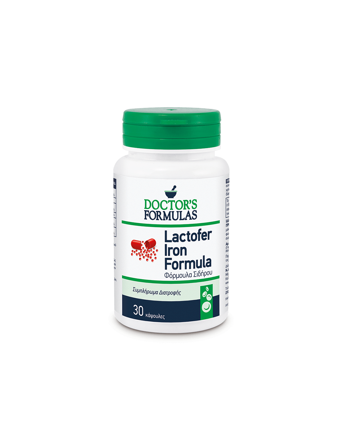 Lactofer Iron Formula/για αναιμία ανεπάρκειας σιδήρου, 30 κάψουλες γιατρούς