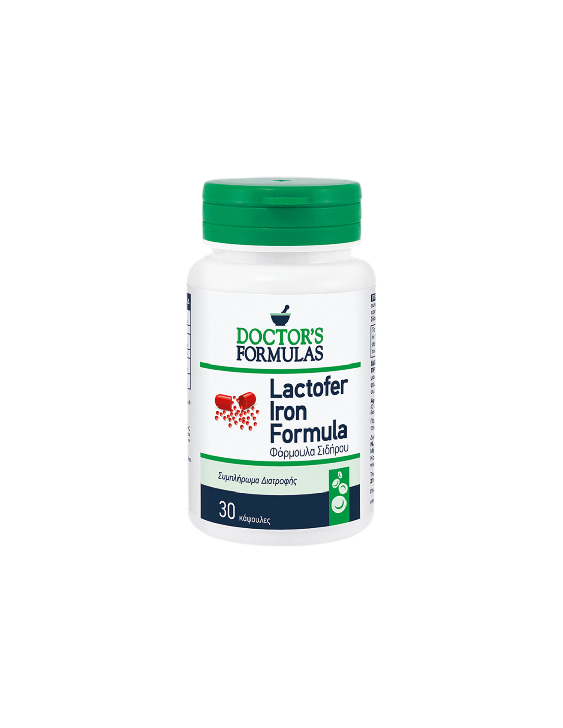 Lactofer Iron Formula/για αναιμία ανεπάρκειας σιδήρου, 30 κάψουλες γιατρούς