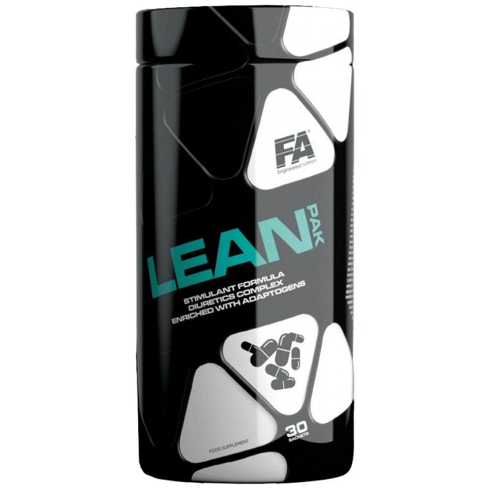 Lean Pak | Η απόλυτη φόρμουλα καύσης λίπους με θερμογενετικά, διουρητικά & Προσαρμογόνα - 30 φακελάκια