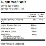 Λεκάτο, Kelp, B -6, & μηλίτη ξίδι 428 mg - 240 δισκία