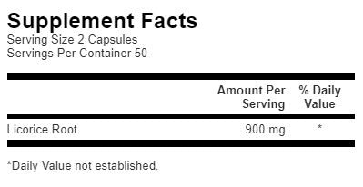 Ρίζα γλυκόριζα 450 mg - 100 κάψουλες