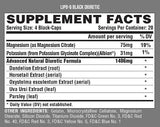 Lipo 6 Black/Διουρητικό - 80 κάψουλες
