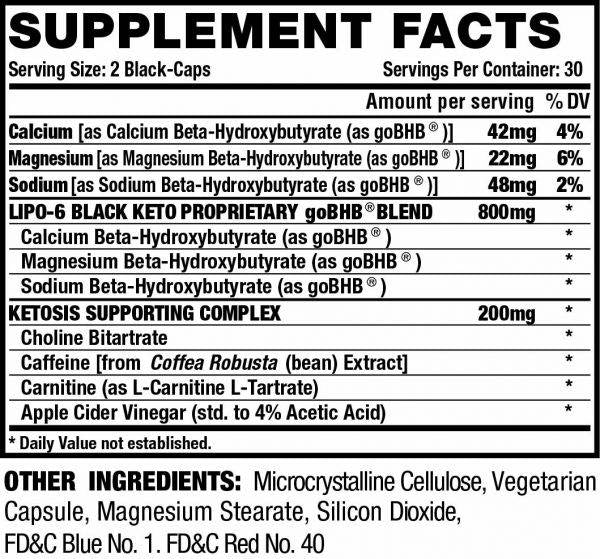 Lipo 6 Black/Keto - 60 κάψουλες