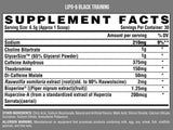 Lipo 6 Black Training/Pre -Workout - 264 γραμμάρια