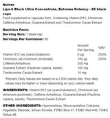 Lipo-6 Black Ultra Concentrate | Ακραία ισχύ 60 κάψουλες